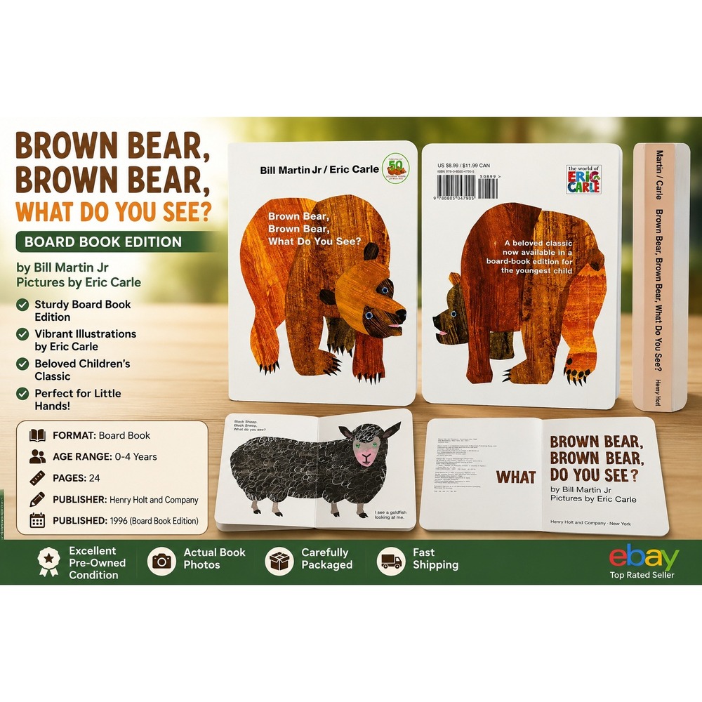 Brown Bear Brown Bear What Do You See Board Book Eric Carle Bill Martin Jr 1996